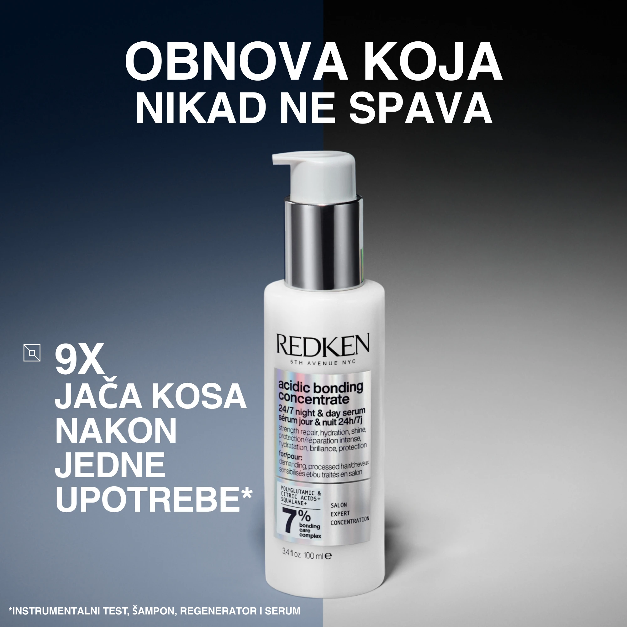 Redken Acidic Bonding Concentrate dnevni i noćni serum 24/7 100ml