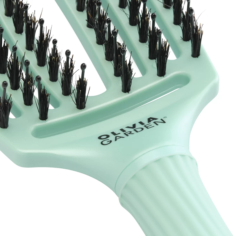 Olivia Garden Fingerbrush Care Iconic Boar&Nylon Arctic Teal