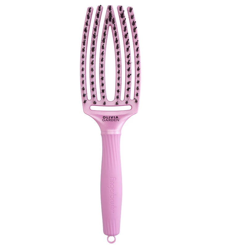 Olivia garden Fingerbrush Care Iconic Boar&Nylon Celestial Pink