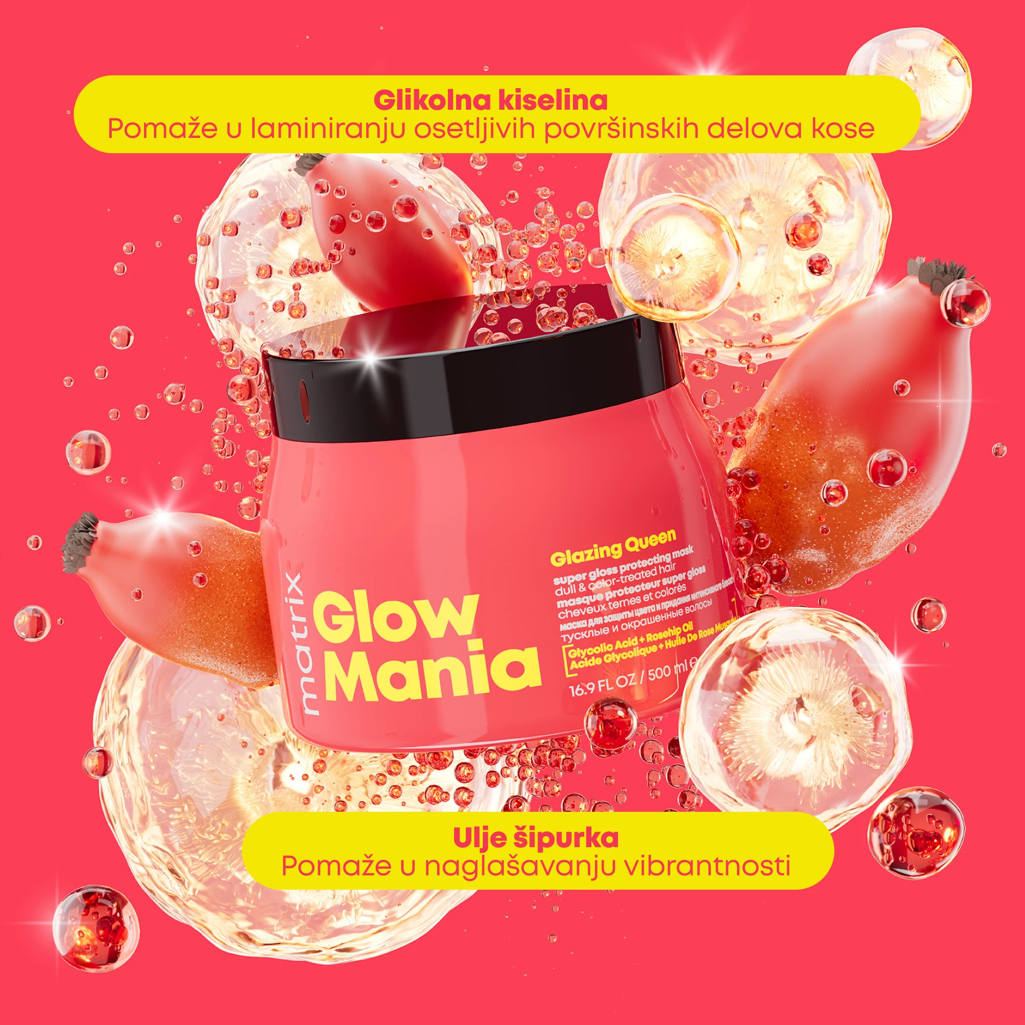 Matrix Glow Mania maska 500ml